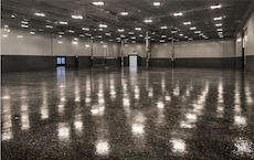 Professional polished concrete floor in Austin, Texas commercial building