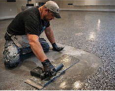 Professional concrete floor grinding for epoxy floor repair in Austin, Texas